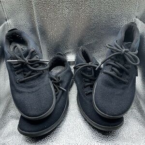 Allbirds Wool Runner-up Mizzle Womens Size 8 Shoes Black‎ High And Low READ